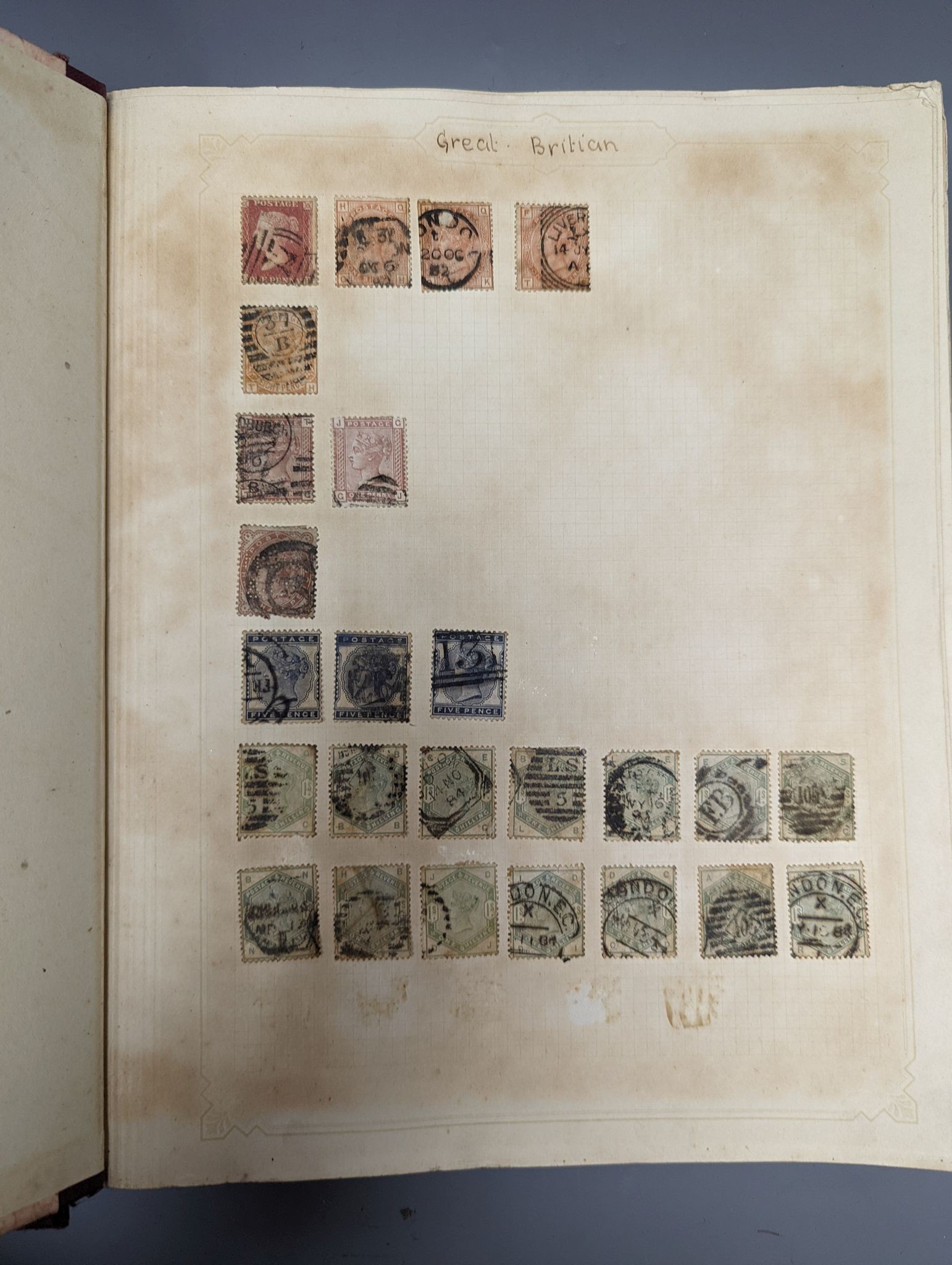 A collection of Empire stamps